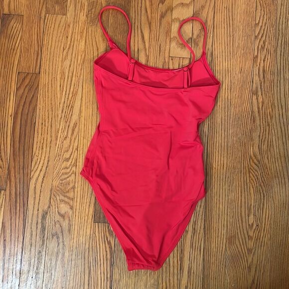 Andie The‎ Amalfi One Piece Swimsuit Red Cherry size L Large NWT minimalist - Picture 3 of 7